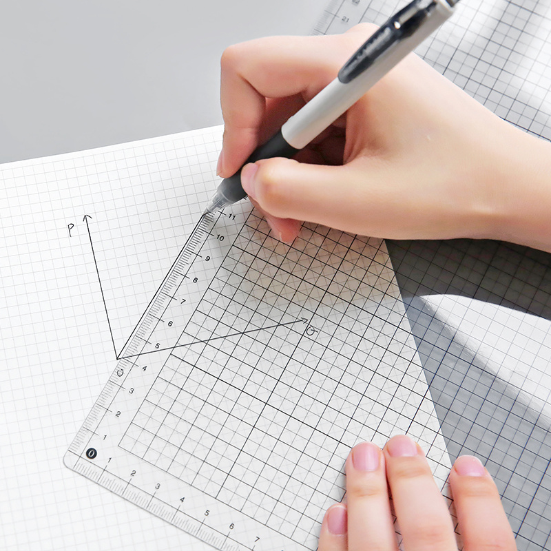 Ruler Set Transparent - Transparent Ruler Board A4 B5 Students