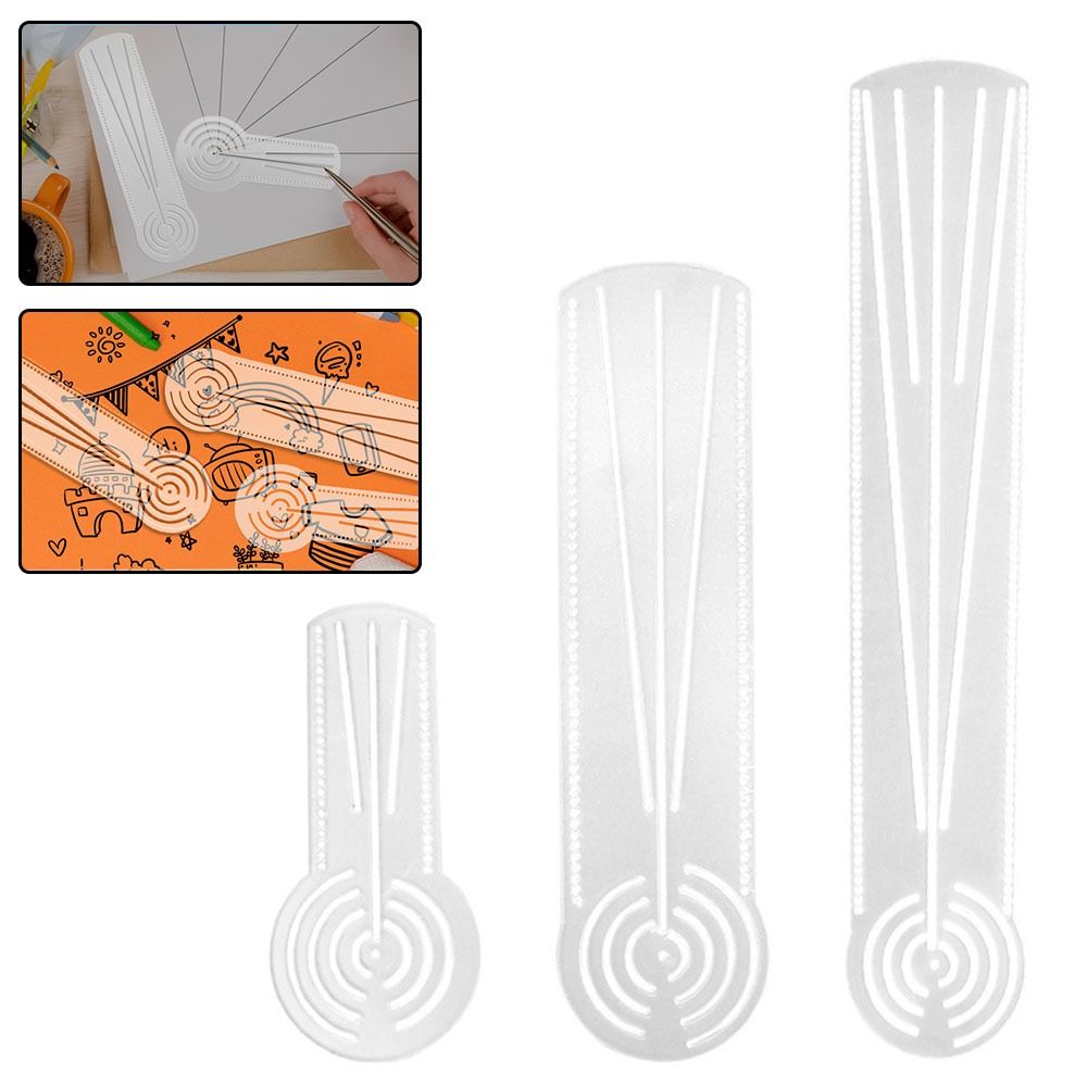 Ruler Set Transparent - High Quality Multifunctional Mandala Drawing Template