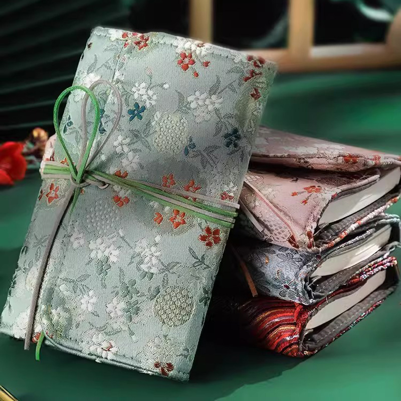 Notebook Dotted A5 - Beautiful Notebook for Girls Cloth Cover