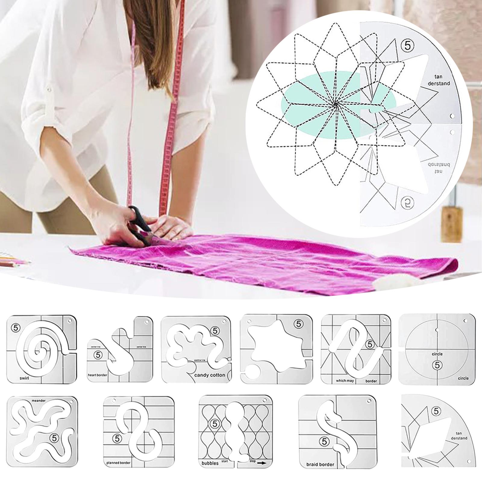 Ruler Set Transparent - Transparent Acrylic Quilting Ruler Set Essential