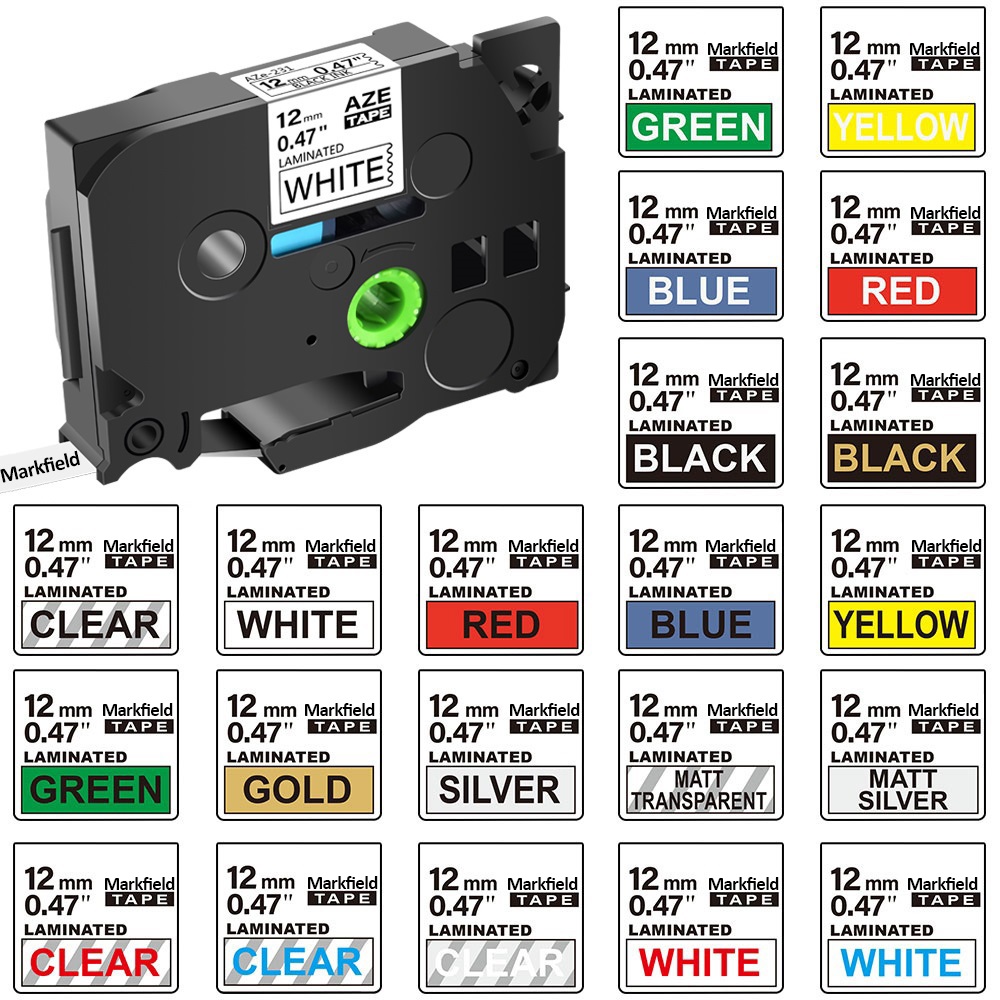 Label Printer Tape - 12mm Compatiblefor Brother P-touch Label Maker