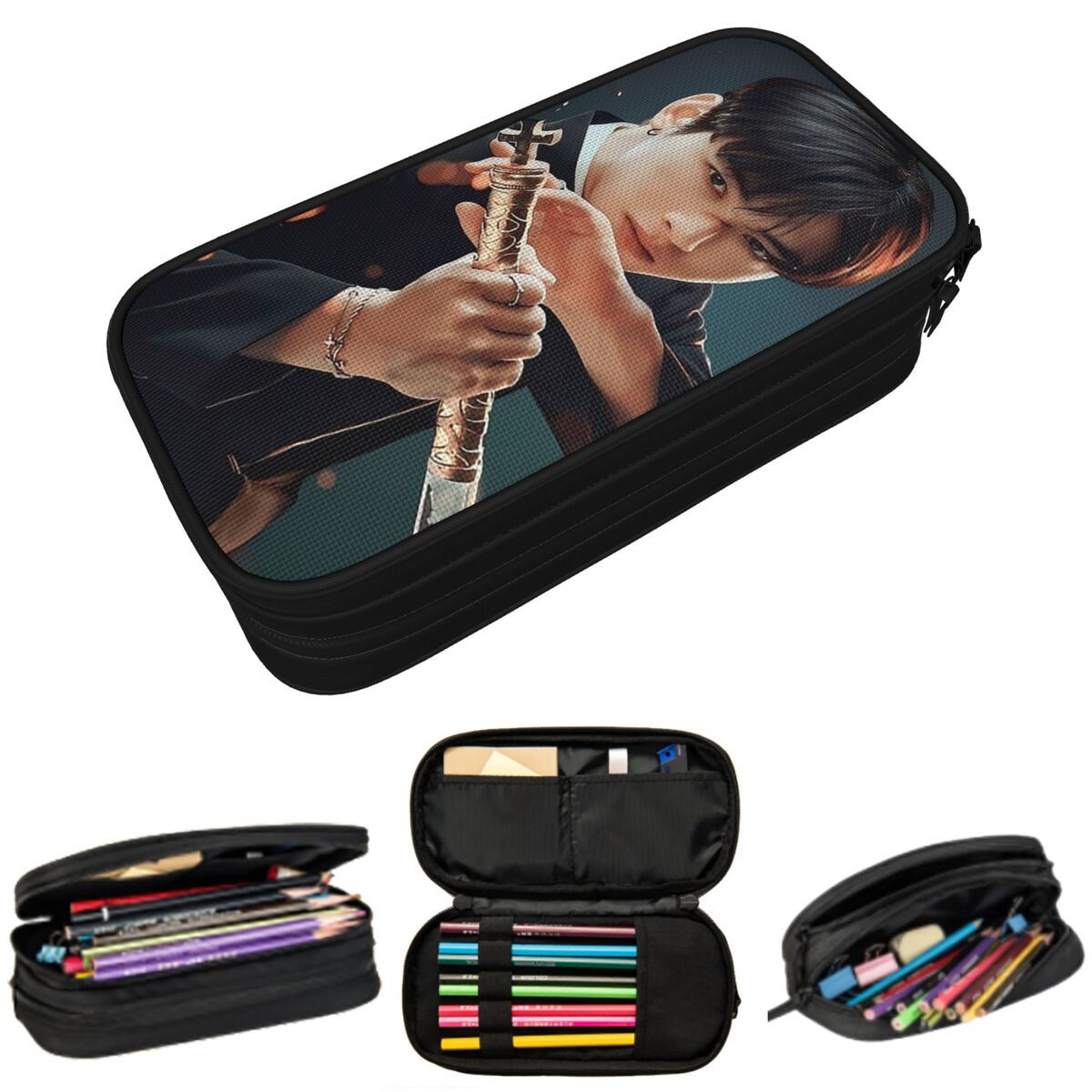 Cha Eunwoo Pencil Case for Boy - Stationery And Office Supply Chain 评论和价格