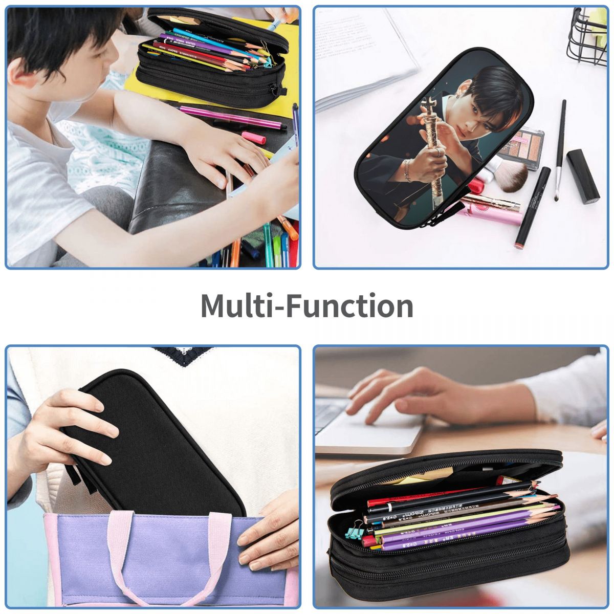 Cha Eunwoo Pencil Case for Boy - Stationery And Office Supply Chain 评论和价格
