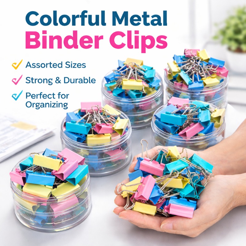 40PCS/Set Long Colorful Metal  - Is Stationery Office Supply 评论和价格
