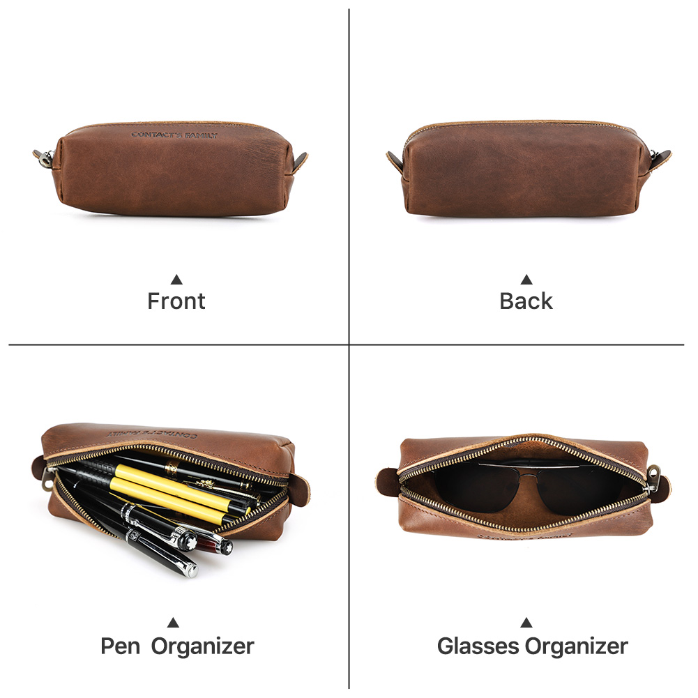 Retro Leather Pencil Case High - Office Stationery Supply Business 评论和价格