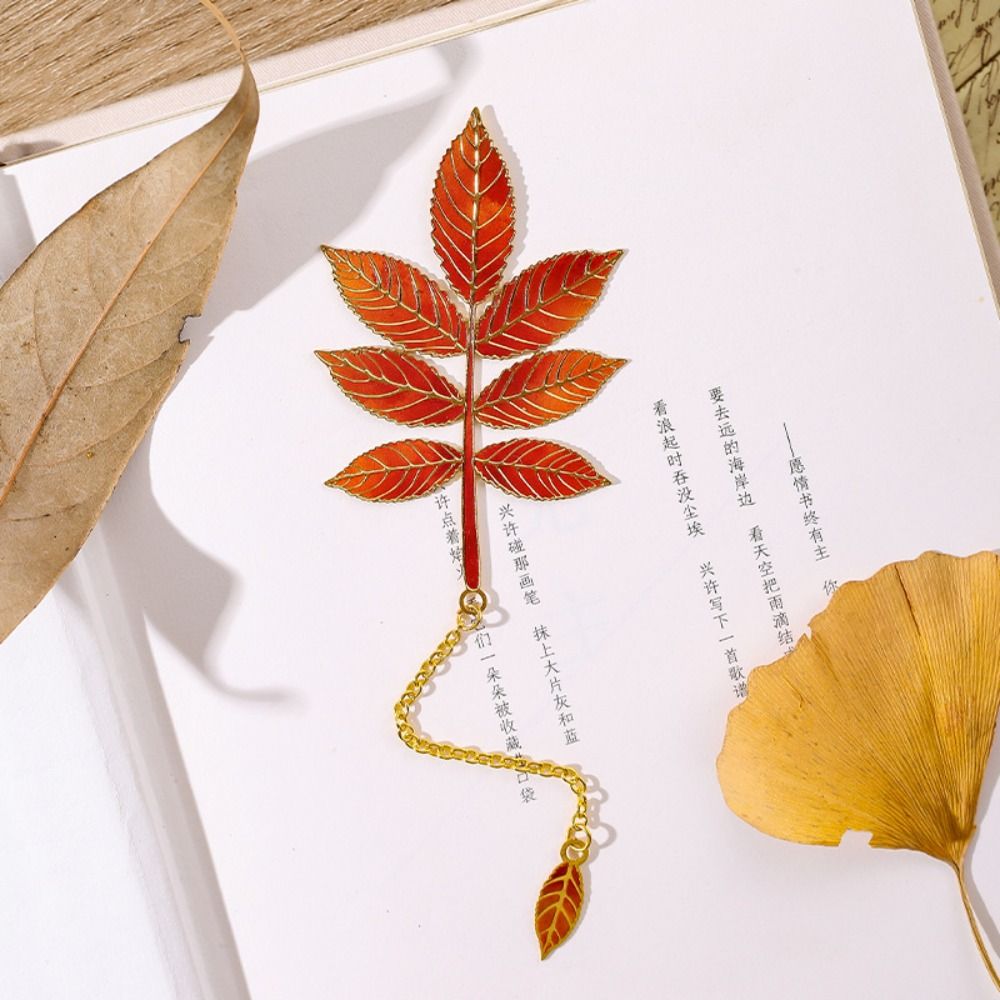 Metal Leaves Bronzing Bookmark - Stationery And Office Supply Chain 评论和价格