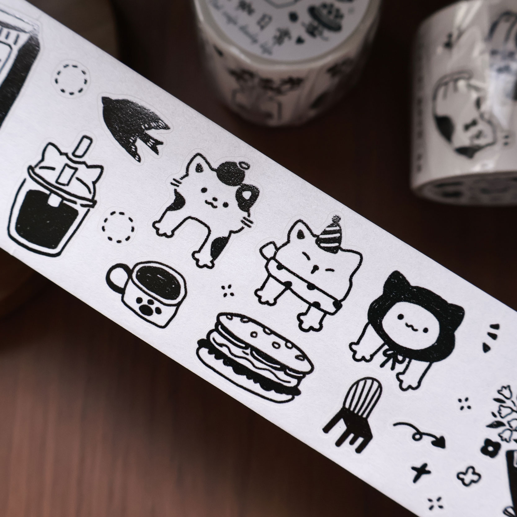 YiEr Studio Vintage Daily Cat' - Washi Tape Set 评论和价格