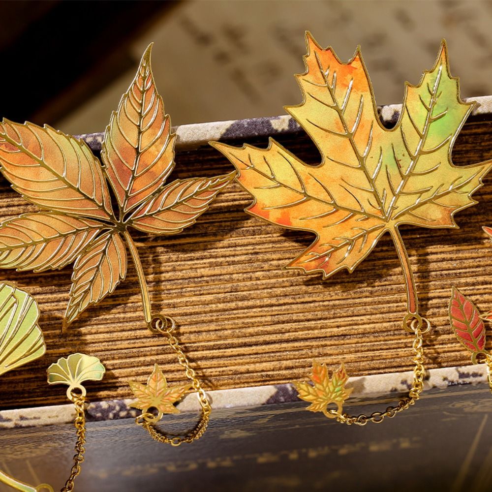 Metal Leaves Bronzing Bookmark - Stationery And Office Supply Chain 评论和价格