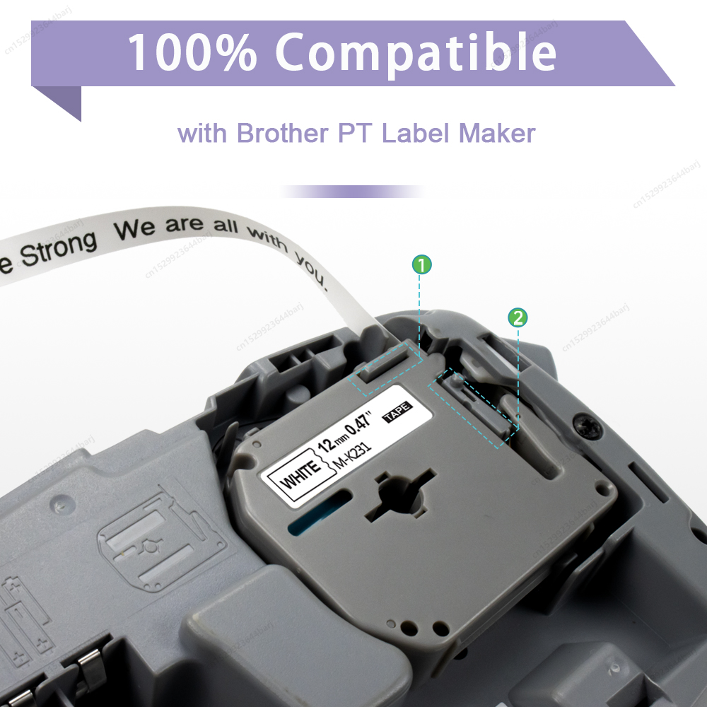 1/3/5Pack M-K231 M Tape Compat - Label Printer Tape 评论和价格