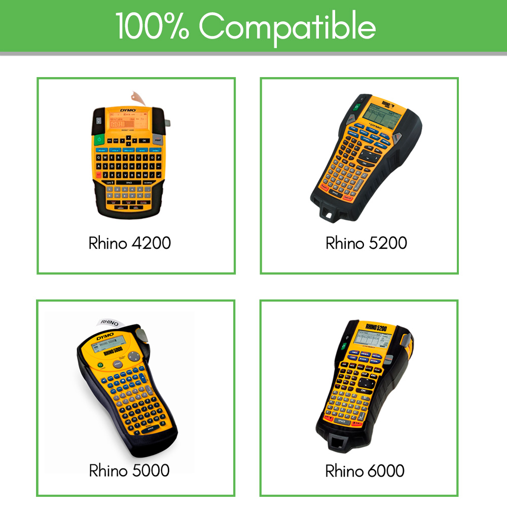 Compatible Rhino IND Vinyl Ind - Label Printer Tape 评论和价格