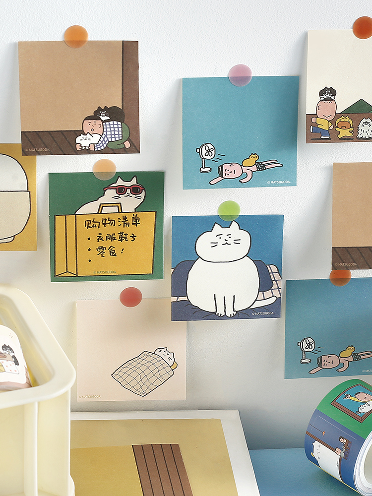 MATSUGODA Cute Cartoon Cat Pat - Graph Paper Pad 评论和价格