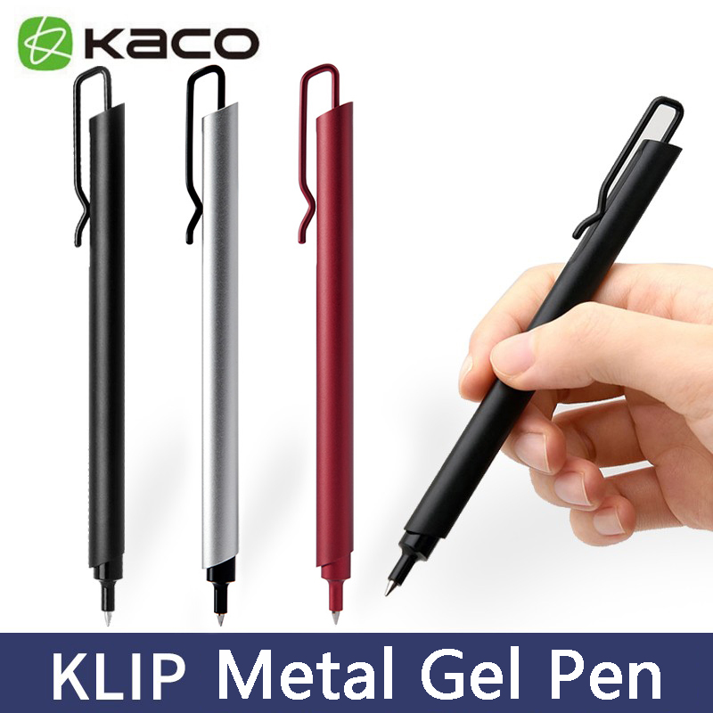 Kaco Metal Gel Pen 0.5MM Black - Office Stationery Supply Business 评论和价格