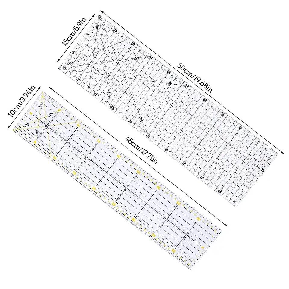 Fenrry Multisize Acrylic Patch - Ruler Set Transparent 评论和价格